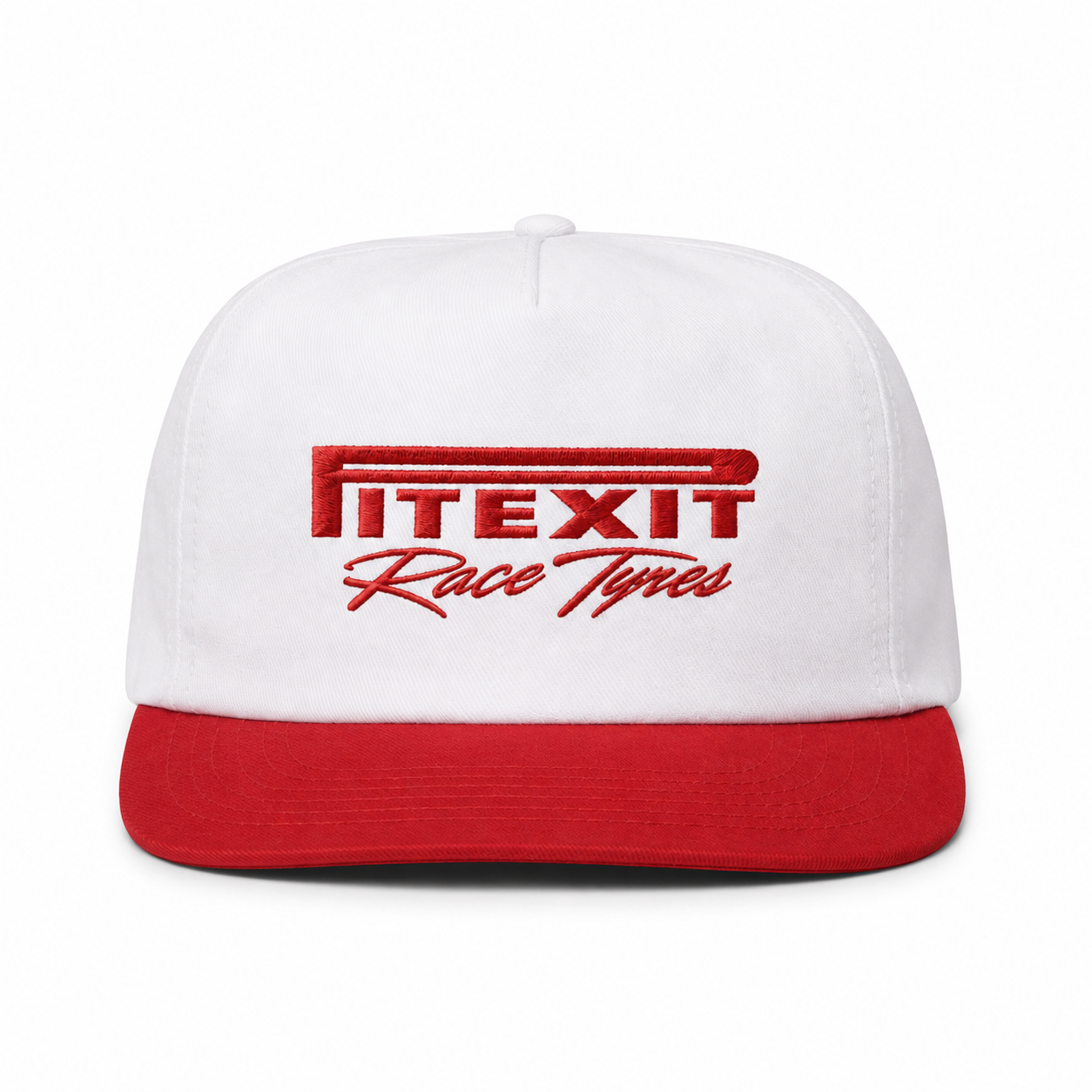 Motorsport Snapback Cap – PITEXIT Race Tyres | 5 Panel | Embroidered Hat