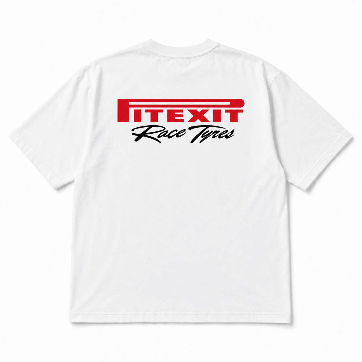 Motorsport Graphic T-Shirt – PITEXIT Race Tyres Design | 100% Cotton | Men's Tee